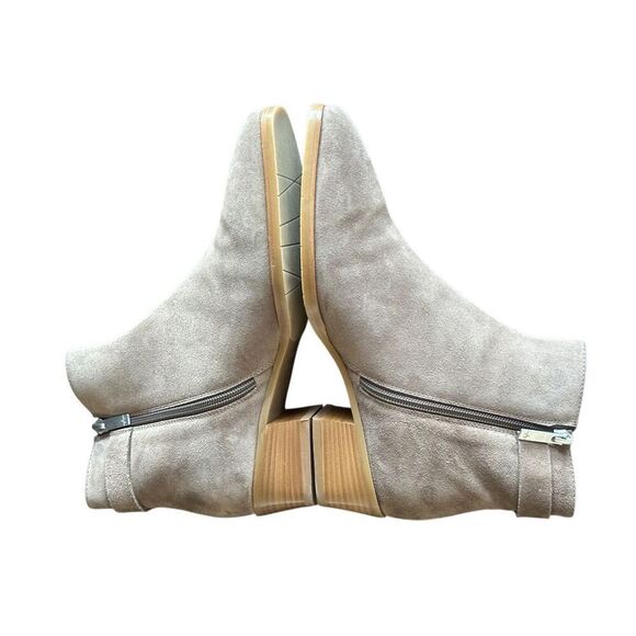 NEW Aquatalia Faria Taupe Suede Ankle Booties Size 10 - Picture 8 of 10